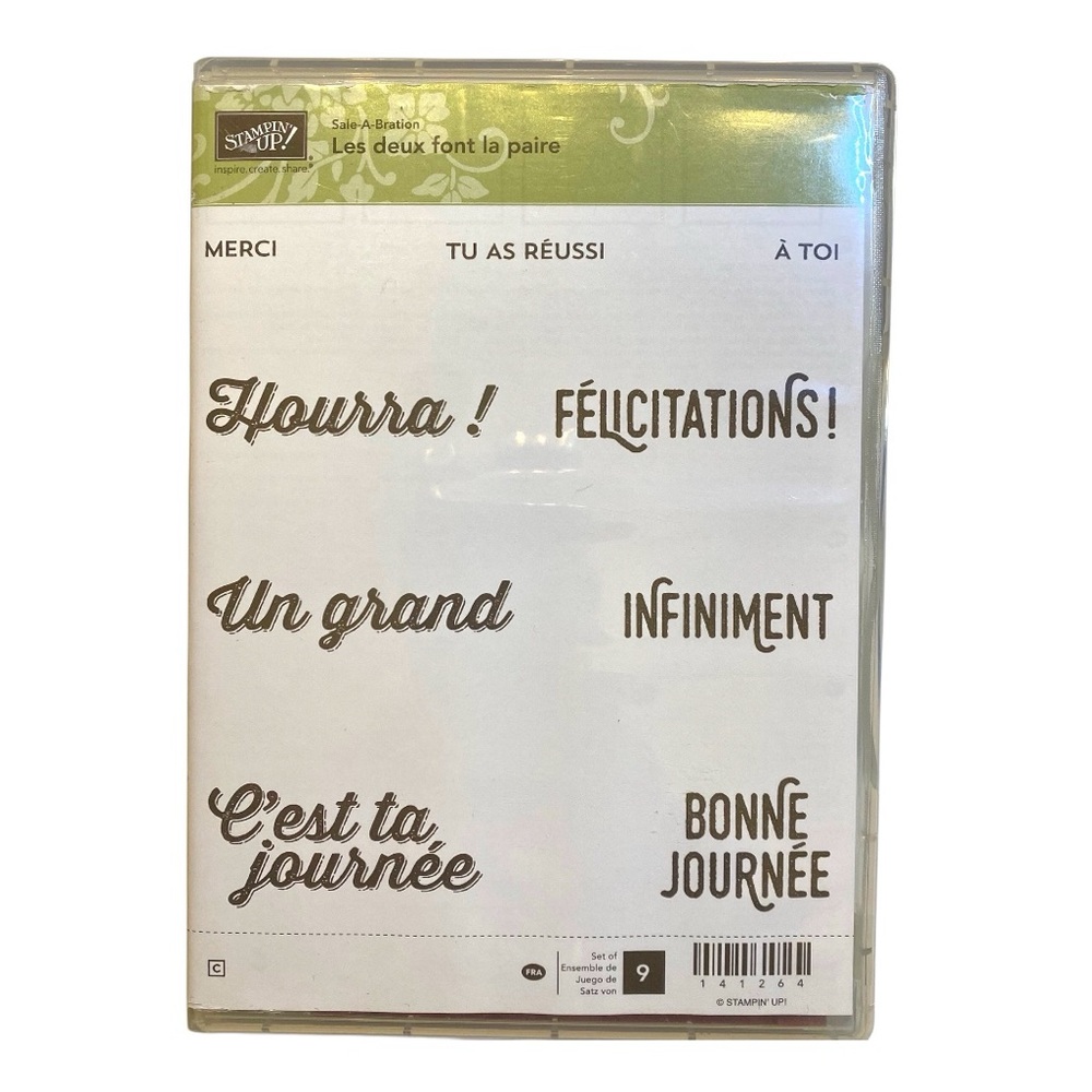 🍒 Stampin’Up! 🍒 “Les deux font la paire” Stamp set.